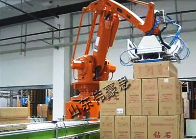 全自動箱式拆垛機(jī)器人視頻 國產(chǎn)全自動機(jī)械手拆垛機(jī)廠家