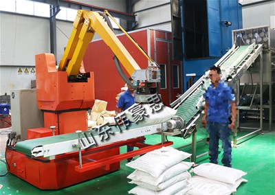 為什么滑石粉自動(dòng)卸垛機(jī)對(duì)促使企業(yè)智能化轉(zhuǎn)型起到重要作用？