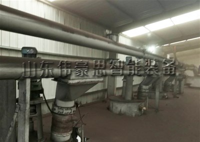 生石灰粉管鏈?zhǔn)捷斔蜋C，山東管鏈粉體輸送機案例
