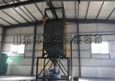 石粉自動(dòng)噸袋破袋機(jī)，粉體噸包投料站應(yīng)用
