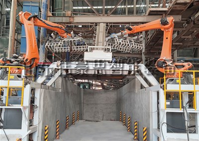 礦石粉全自動(dòng)裝車(chē)機(jī)，機(jī)器人自動(dòng)裝車(chē)設(shè)備應(yīng)用