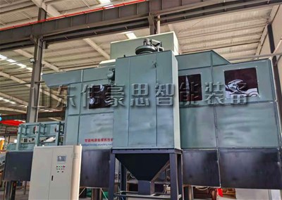活性炭智能噸袋破袋機(jī)，連續(xù)噸包拆袋機(jī)試機(jī)中